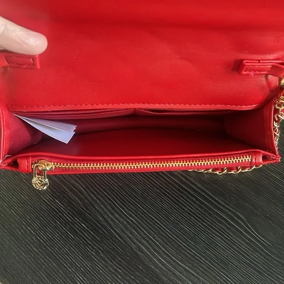 Valentino Orlandi Red Crossbody/Clutch - Picture 9 of 10